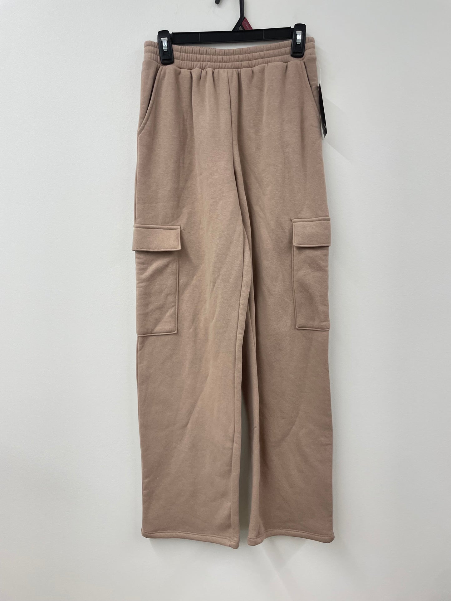 No Boundaries wide leg cargo fleece pants Size S / NWT
