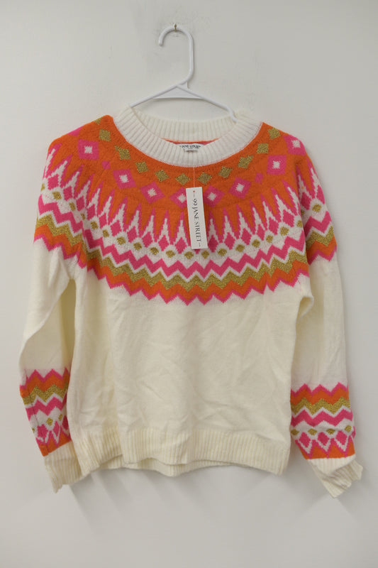 99 Jane Street fair isle sweater Size S \ NWT
