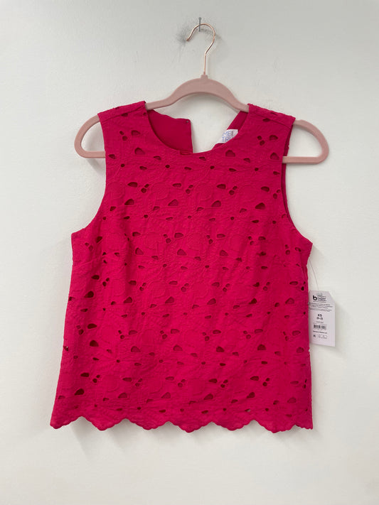 Time and Tru sleeveless eyelet top Size XS/ NWT