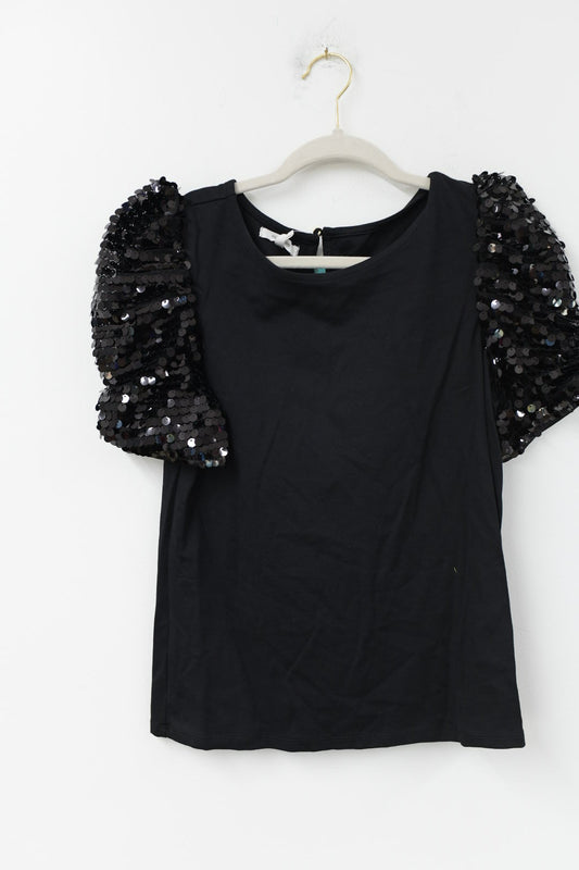 Maurice’s sequin puffed sleeve blouse Size S / NWT