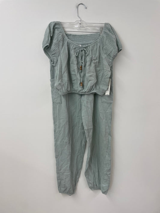 No Boundaries cotton peasant top & jogger set Size M / NWT