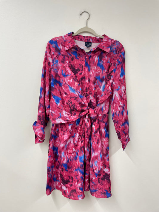 Scoop long sleeve side tie mini dress Size S / EUC