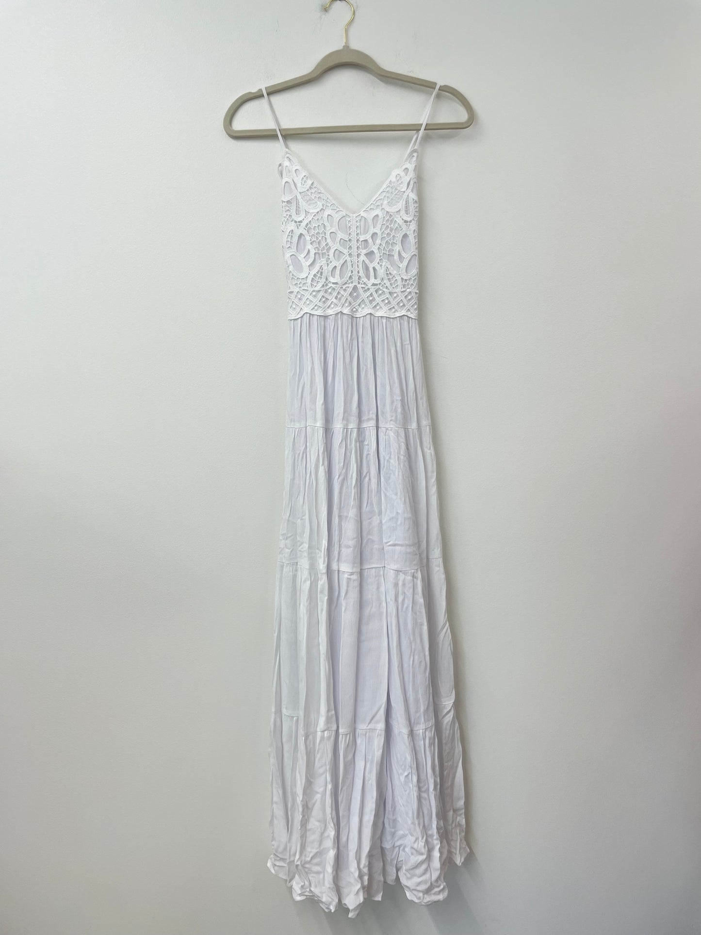 Jessica Simpson crochet top maxi dress  Size S /NWT