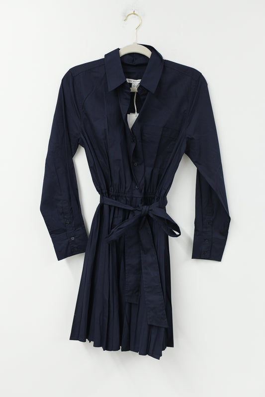 Free Assembly tie waist mini shirt dress Size S / NWT