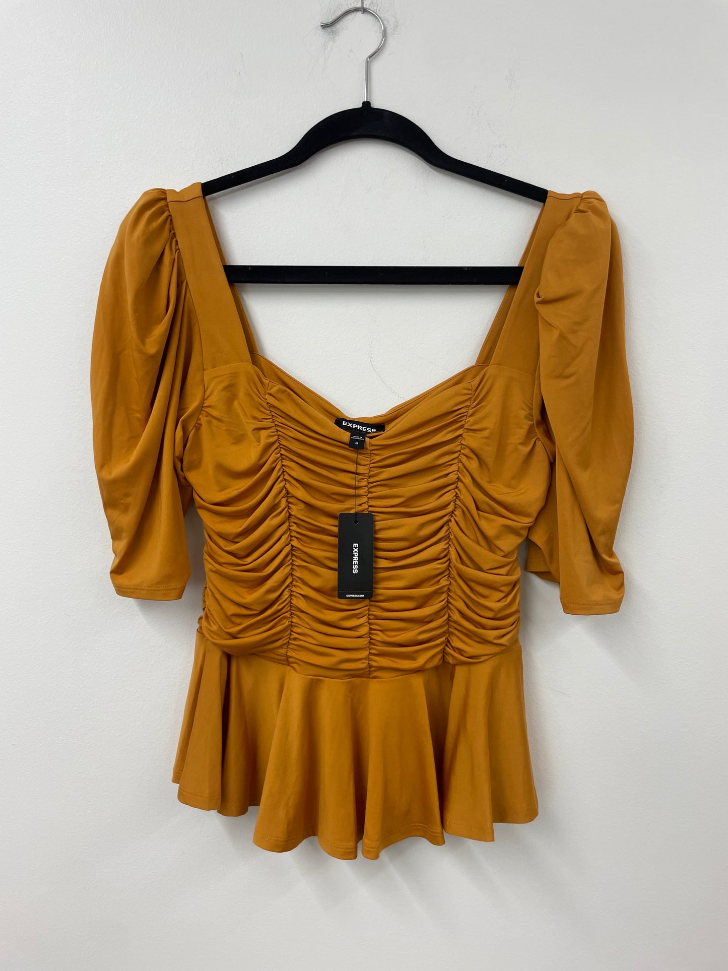 Express ruched top Size M fits like a S - NWT