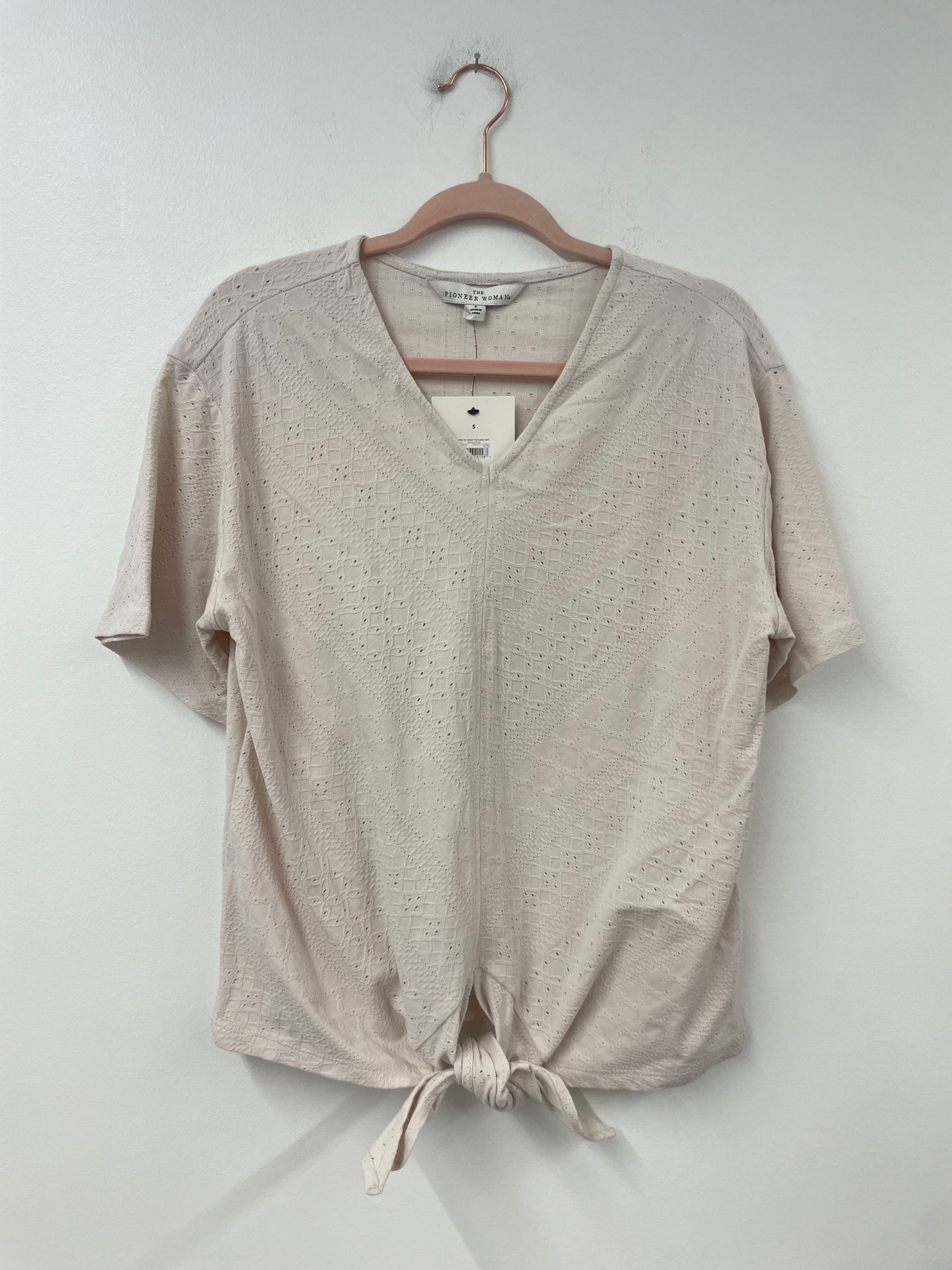 Pioneer Woman tie front top Size S /  NWT