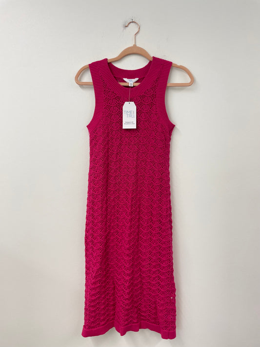 Time and Tru textured stitch sweater midi dress Size S / NWT