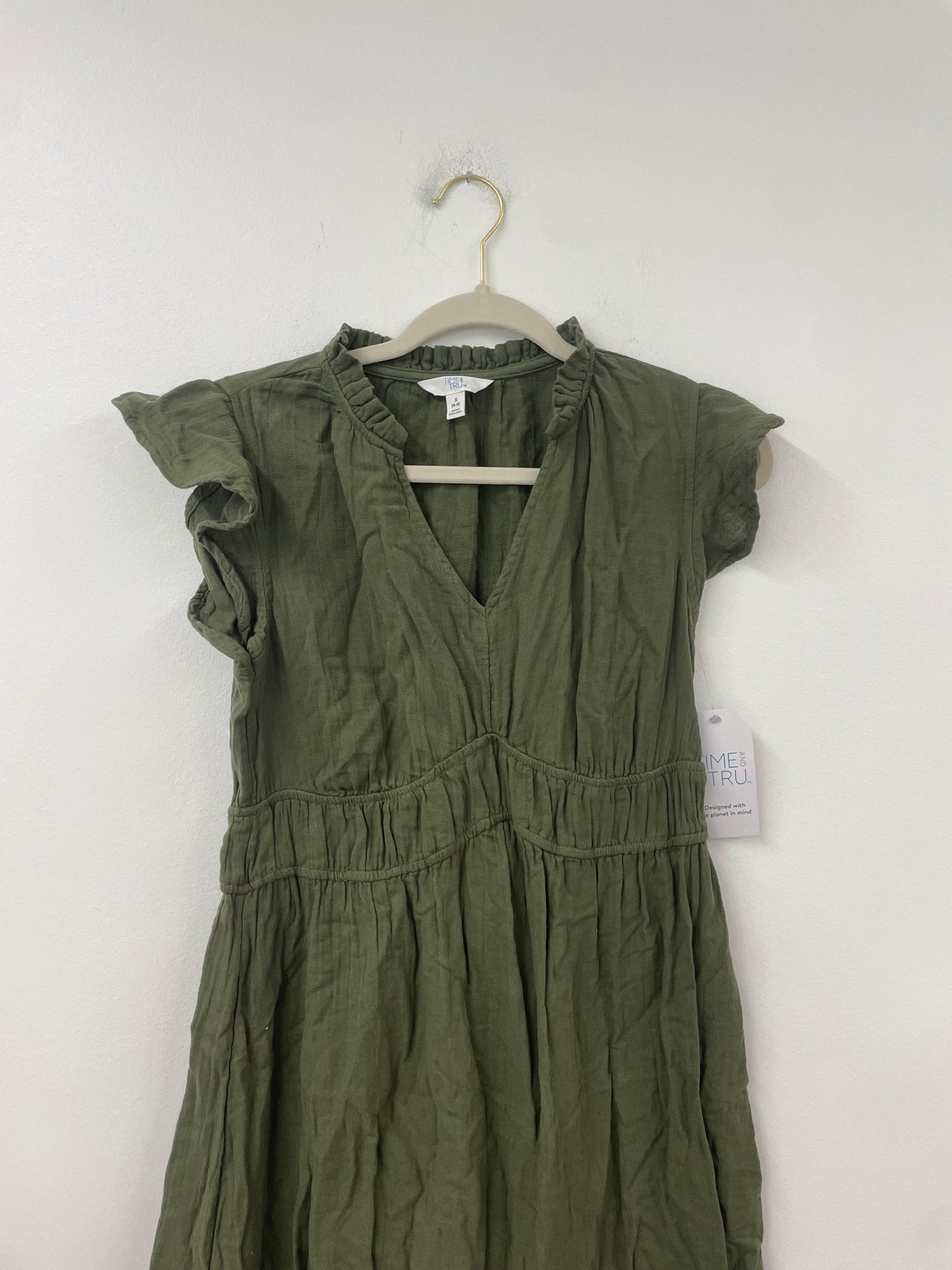 Time and Tru flutter sleeve midi dress Size S / NWT