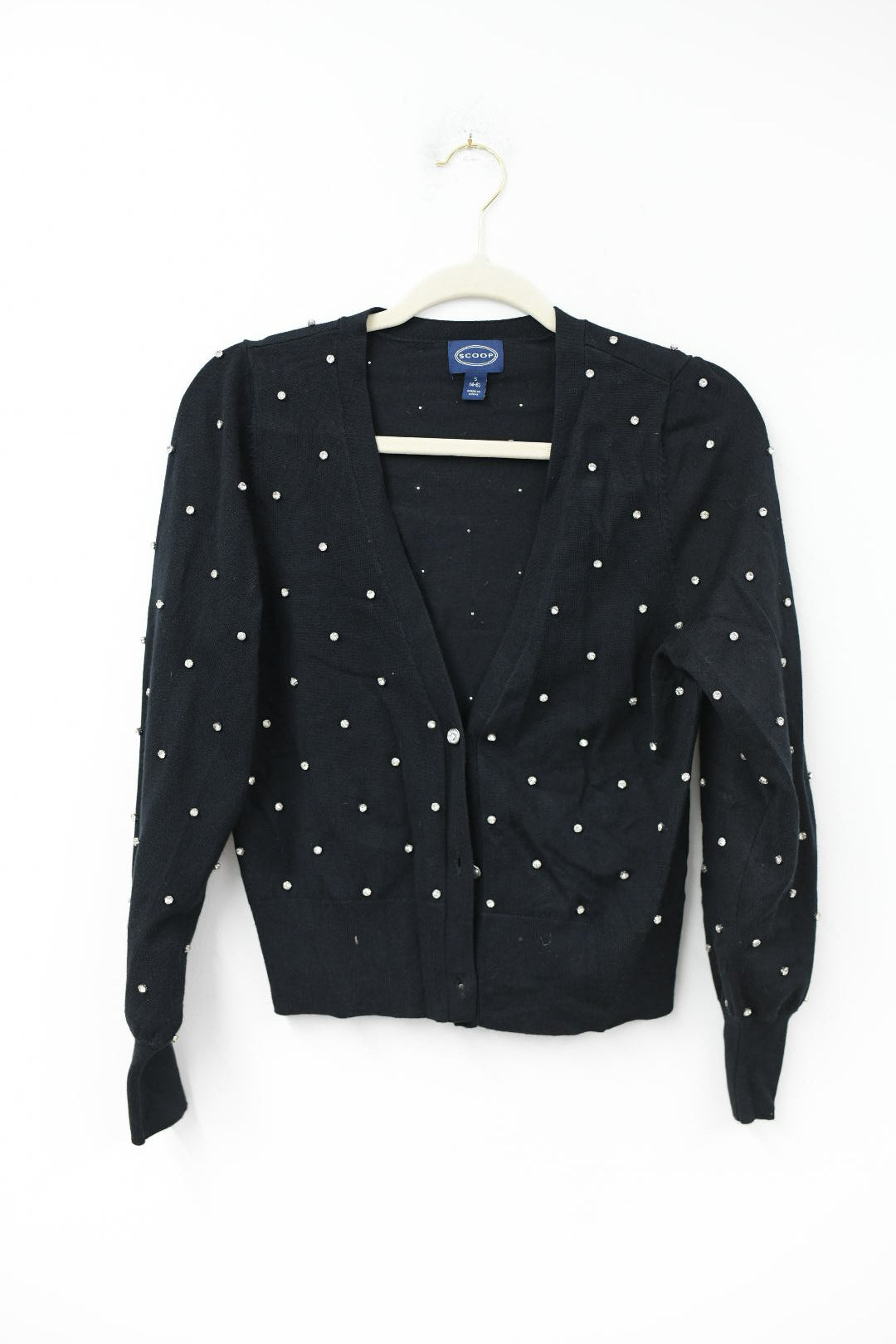 Scoop jewel studded cardigan Size S / EUC
