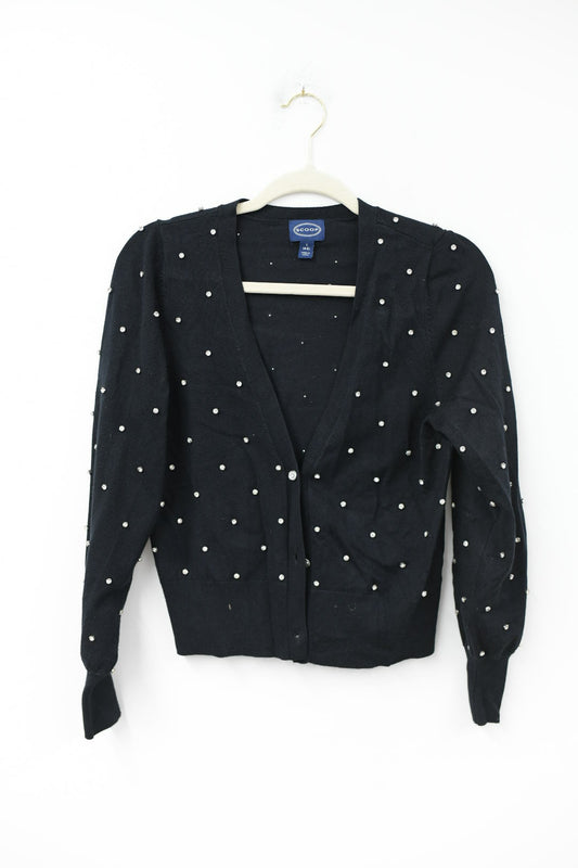 Scoop jewel studded cardigan Size S / EUC