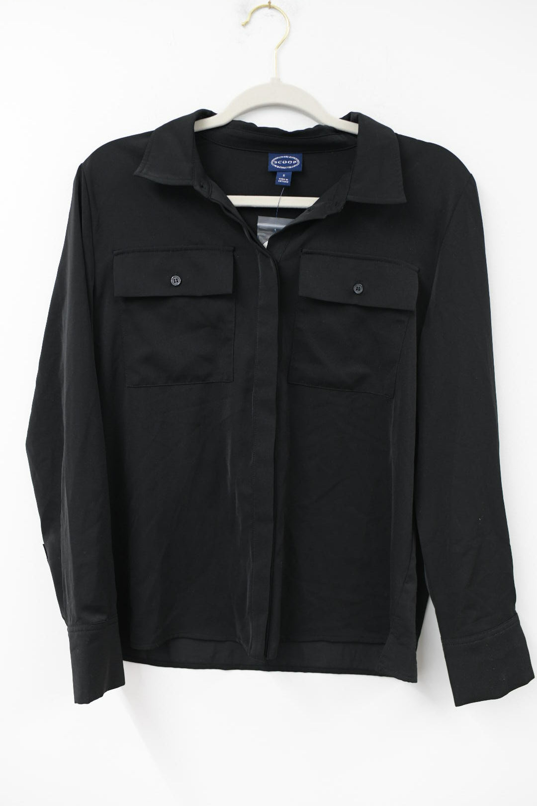 Scoop button up blouse Size S / NWT