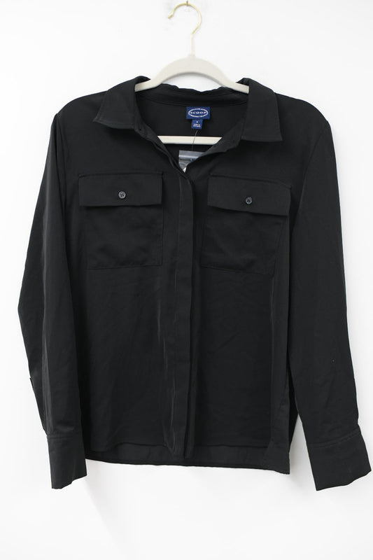 Scoop button up blouse Size S / NWT