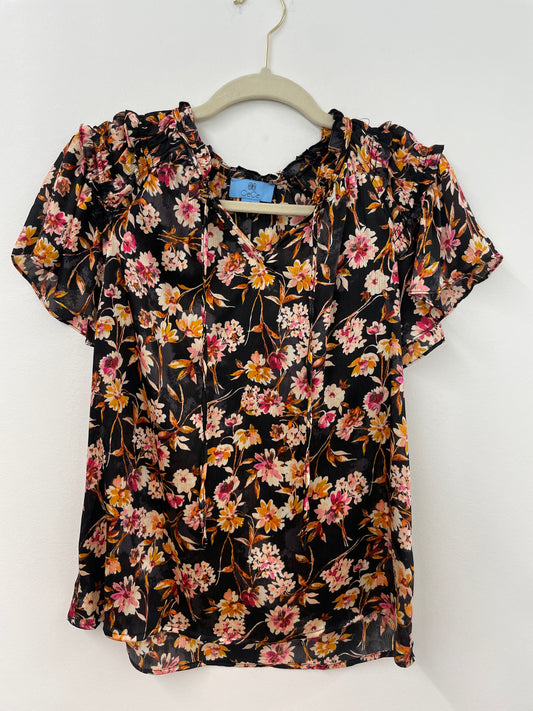Cece flutter sleeve short sleeve blouse Size S / EUC