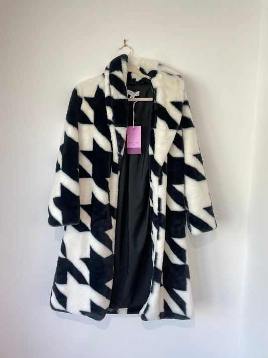 Sergio Hudson faux fur coat Size XXS / NWT