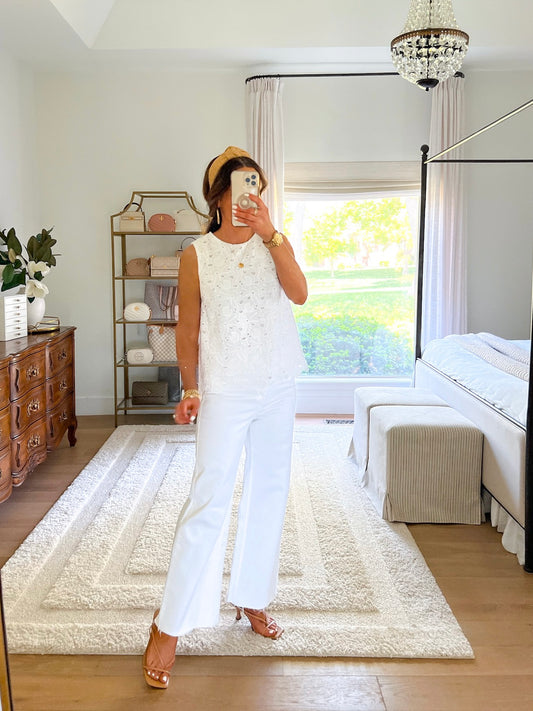 Time and Tru eyelet shell blouse Size XS / NWT