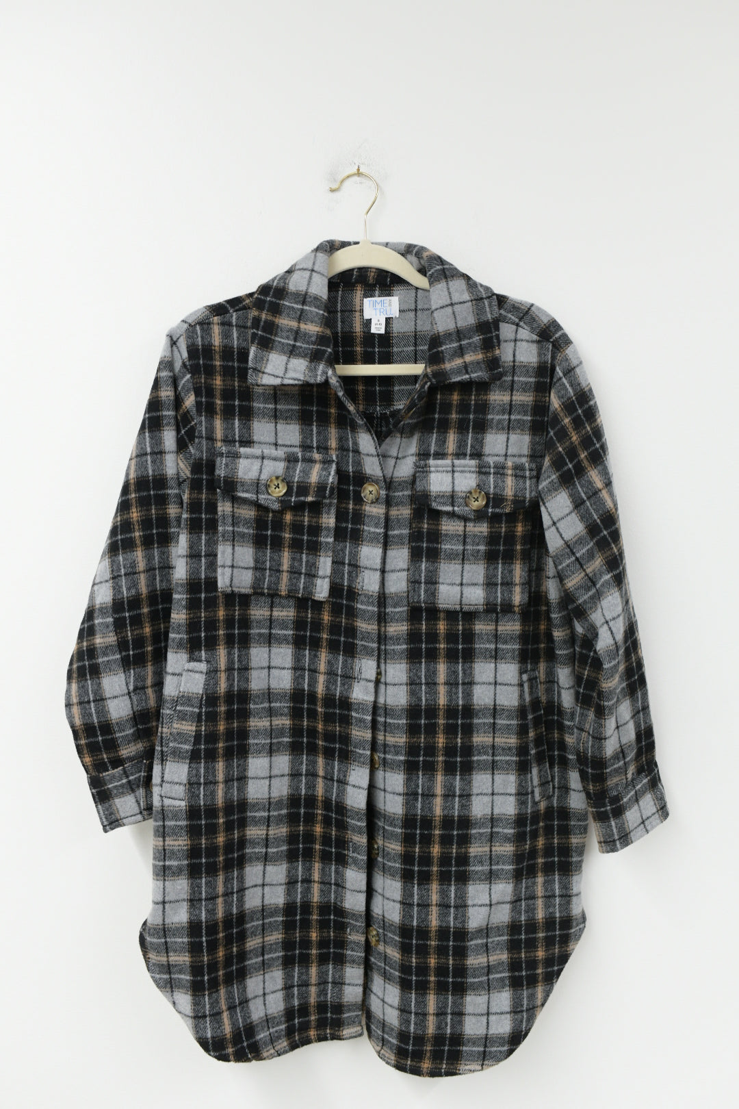 Time and Tru flannel shacket  Size S/  EUC