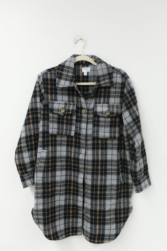 Time and Tru flannel shacket  Size S/  EUC
