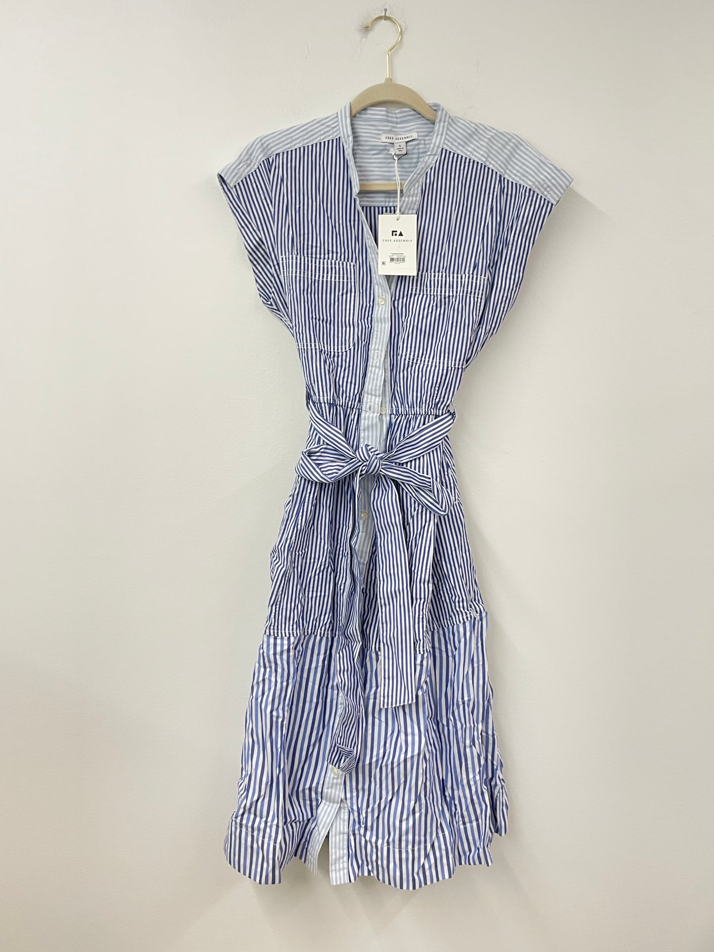 Free Assembly midi shirt dress Size S/NWT