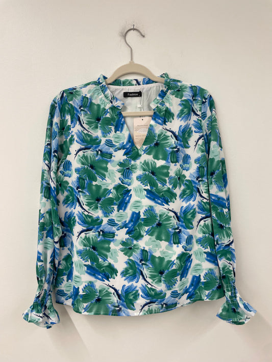 Amazon long sleeve blouse Size S /NWT