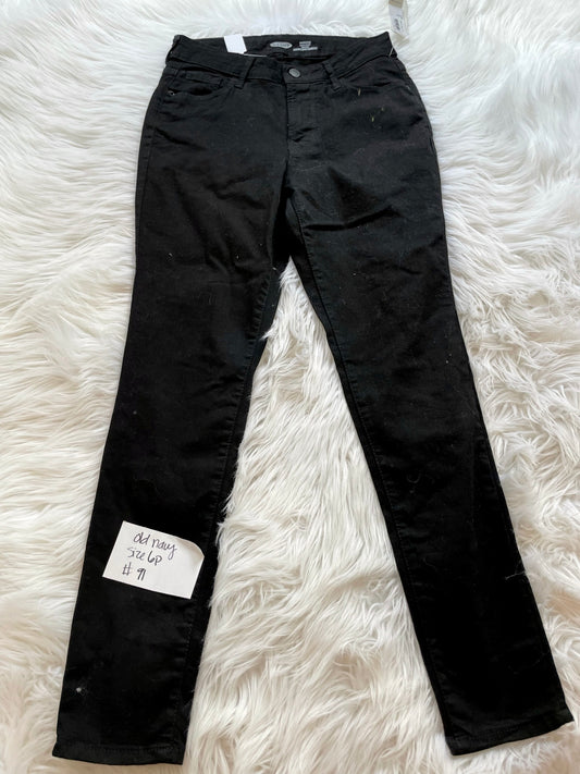 Old Navy black jeans Size 6p /NWT