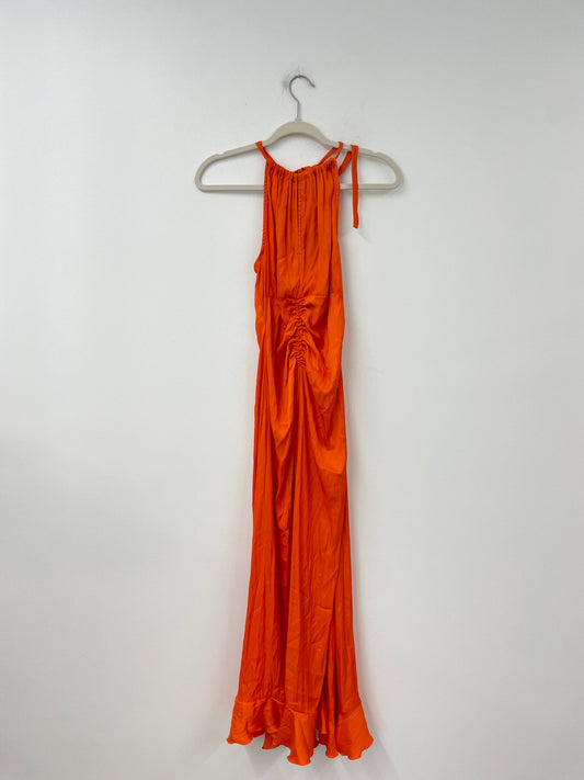 Scoop halter ruched maxi dress Size S / NWT