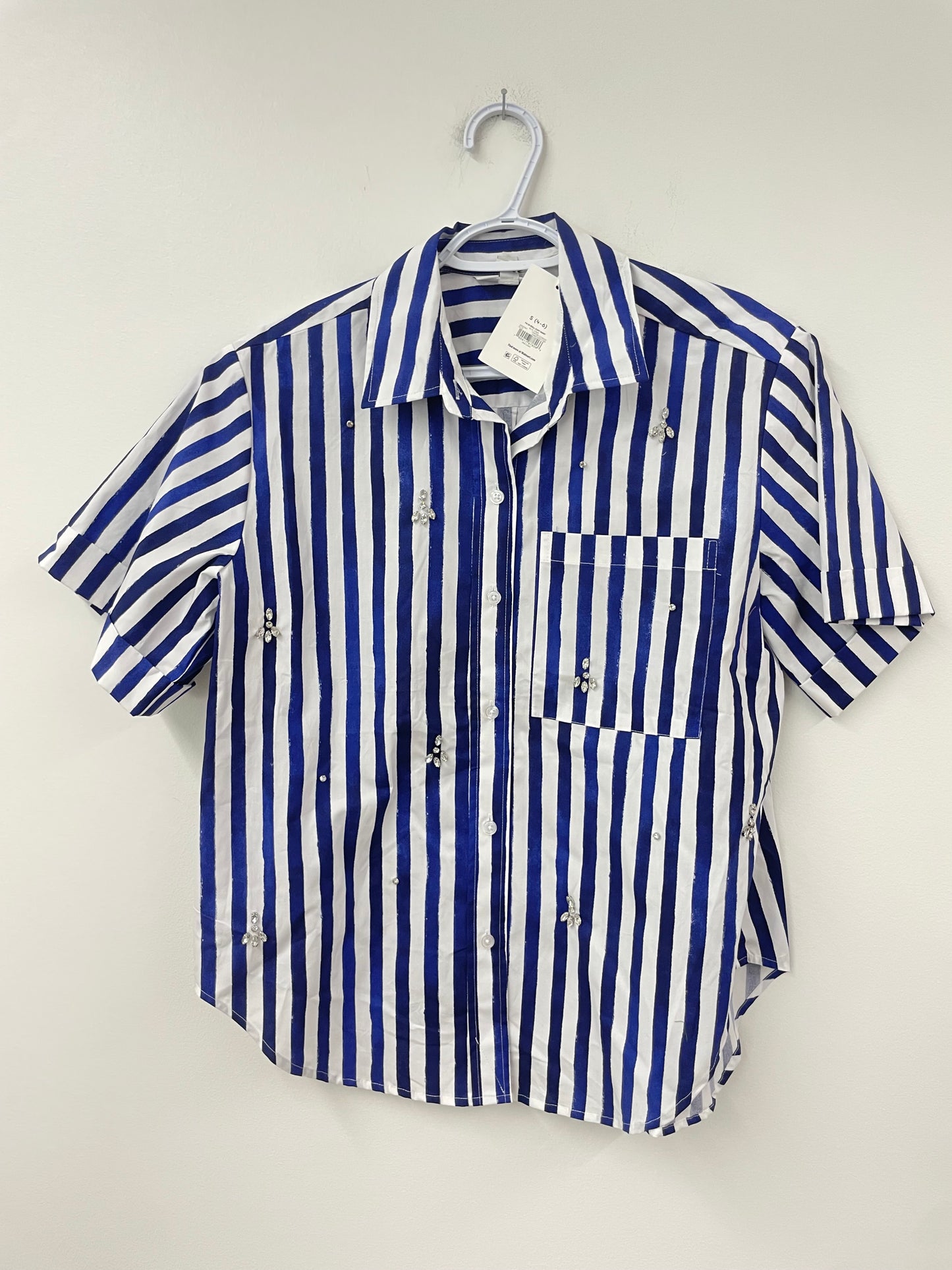 Free Assembly roll cuff shirt set Size S / NWT