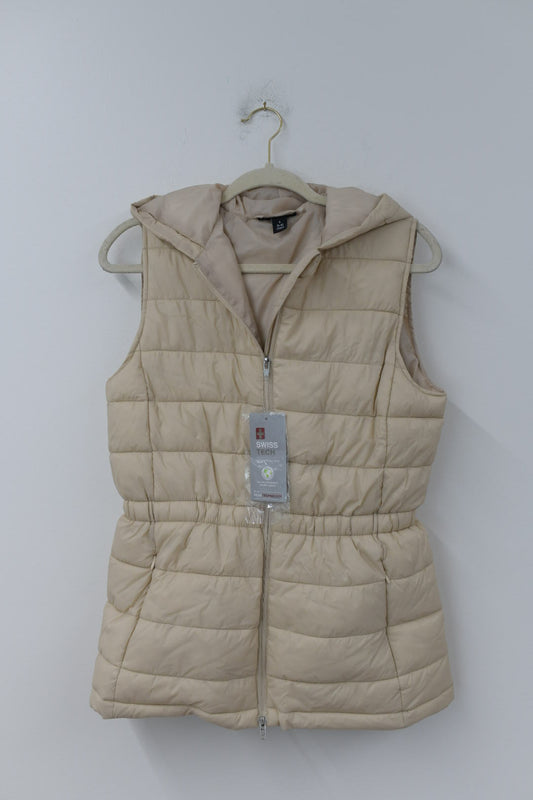 Swiss Tech hooded cinch waist vest Size S / NWT