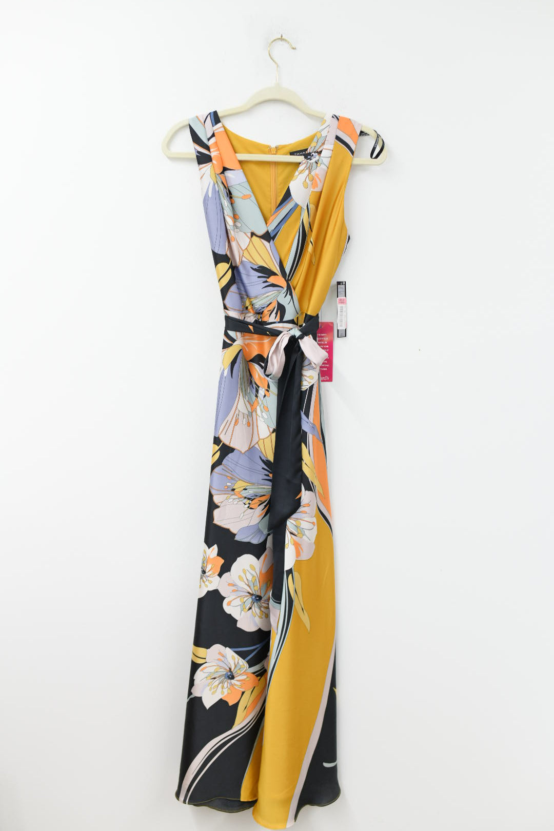 Tahari tie waist maxi dress Size 4 /NWT