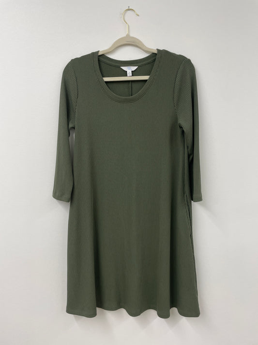 Time and Tru ribbed 3/4 sleeve mini dress  Size S /EUC