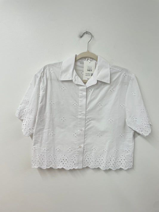 Free Assembly cropped eyelet shirt Size XS / NWT