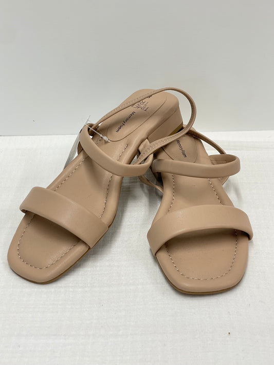 Time and Tru nude sandals Size 8 / NWT