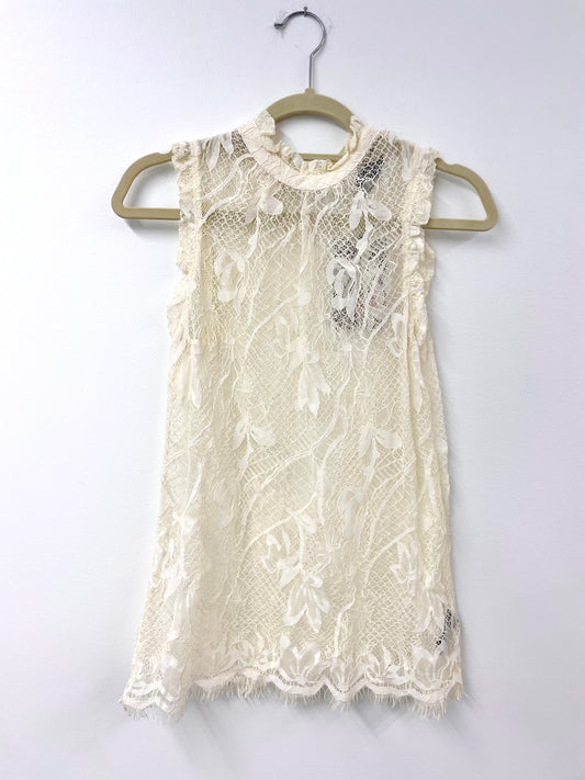 Who What Wear lace sleeveless top Size XS /NWT