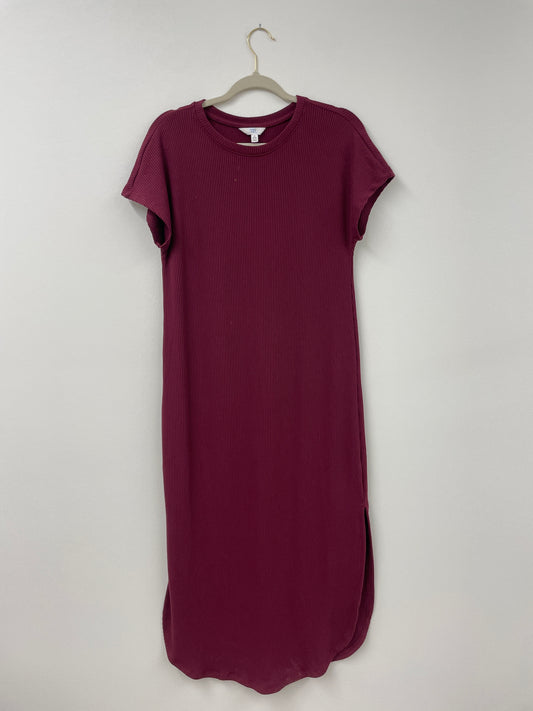 Time and Tru ribbed short sleeve midi dress  Size S /EUC