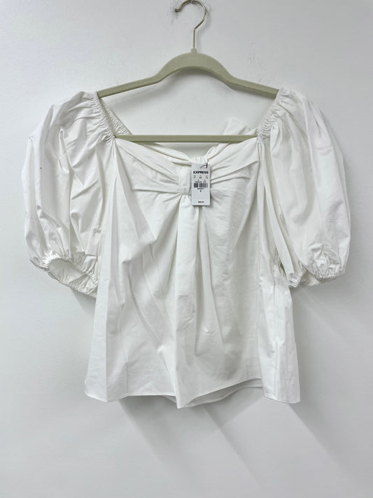 Express puffed sleeve crop top Size S/ NWT