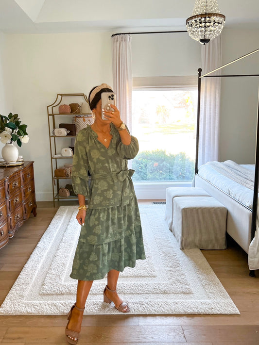 Pioneer Woman tiered midi dress Size XS / EUC
