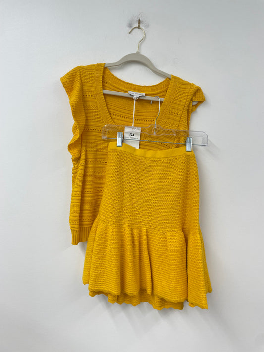 Free Assembly flutter sleeve knit tank/ skirt set SizeS /NWT