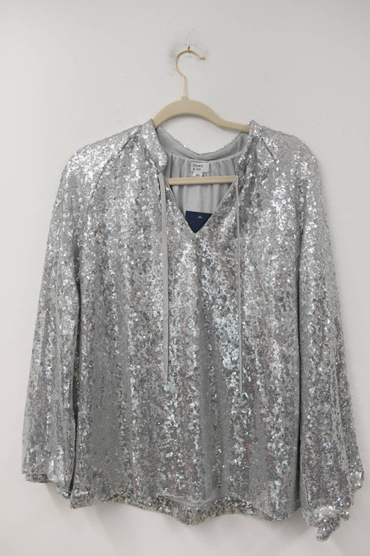 Crown & Ivy sequin blouse Size S / NWT