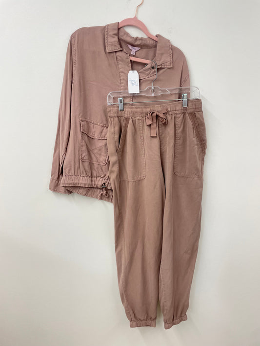 Time and Tru soft utility jacket and jogger pant set  / NWT
