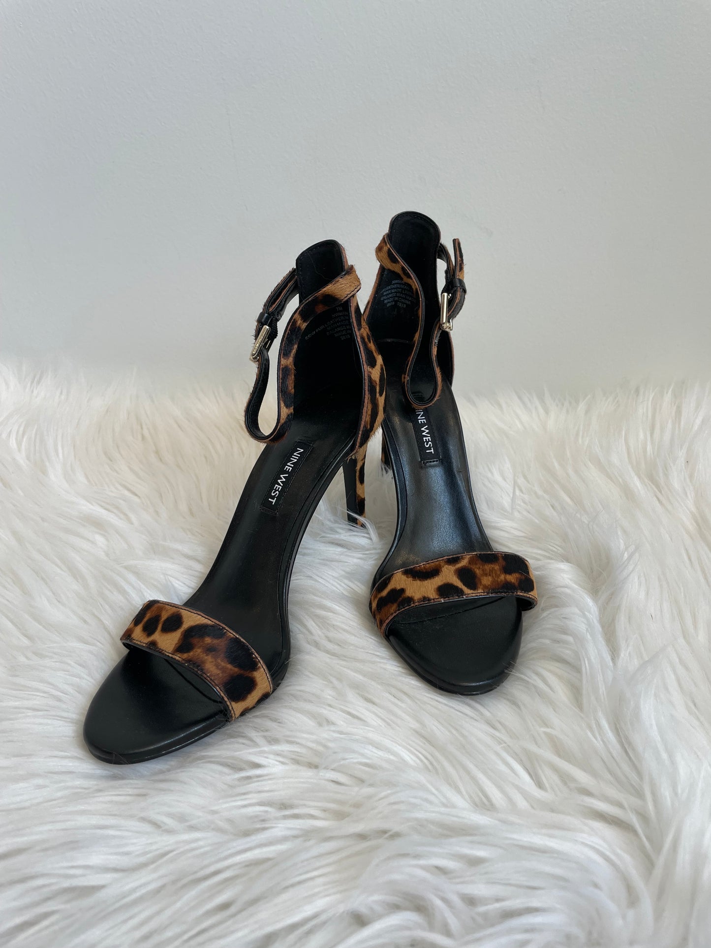Nine West leopard print high heels Size 7
