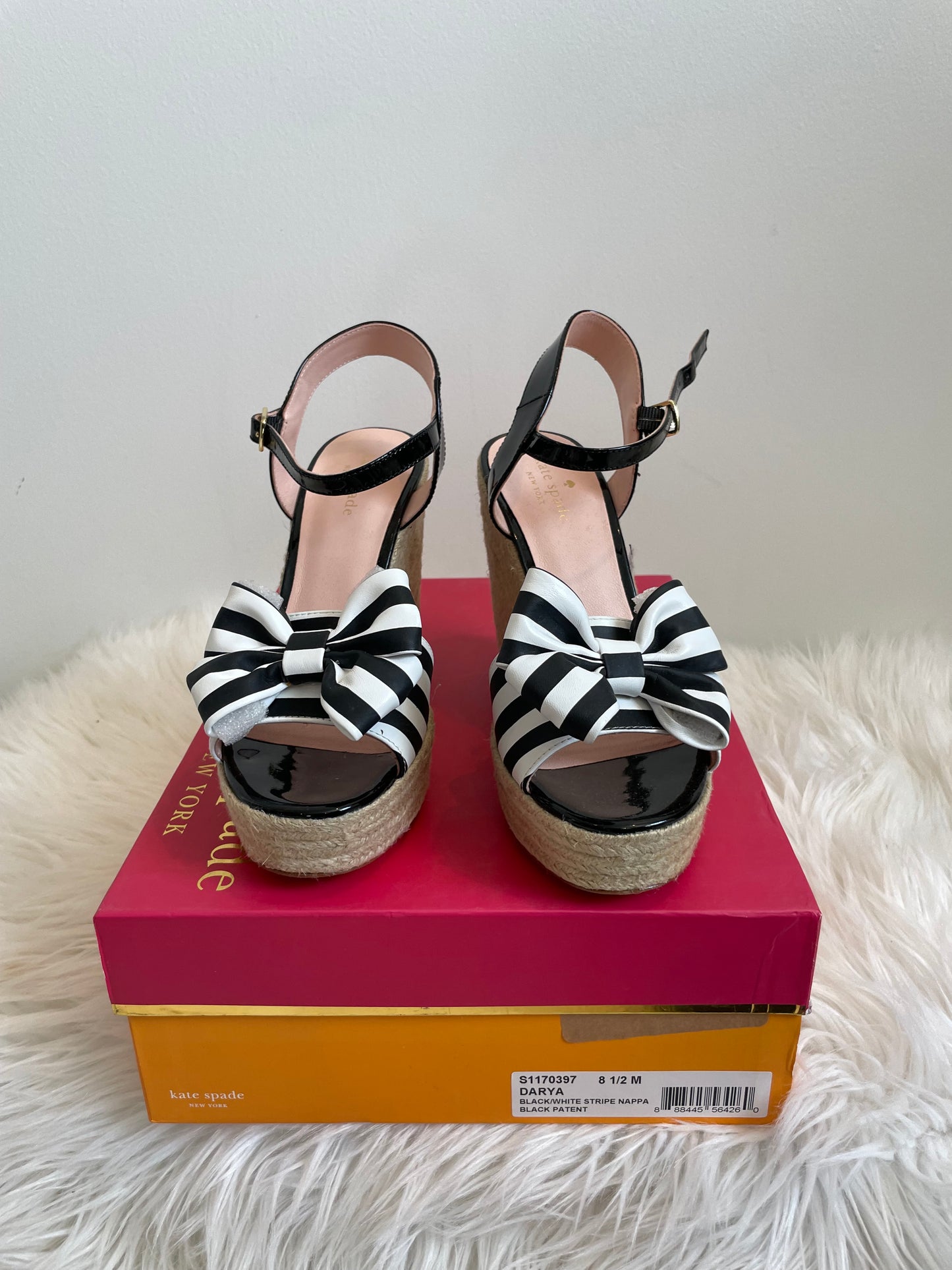 Kate Spade wedge high heels Size 8.5 NWT