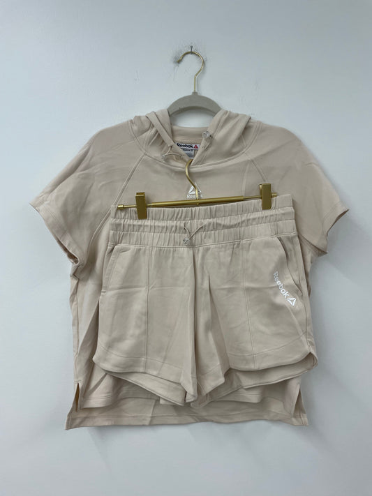 Reebok cropped short sleeve hoodie set /EUC