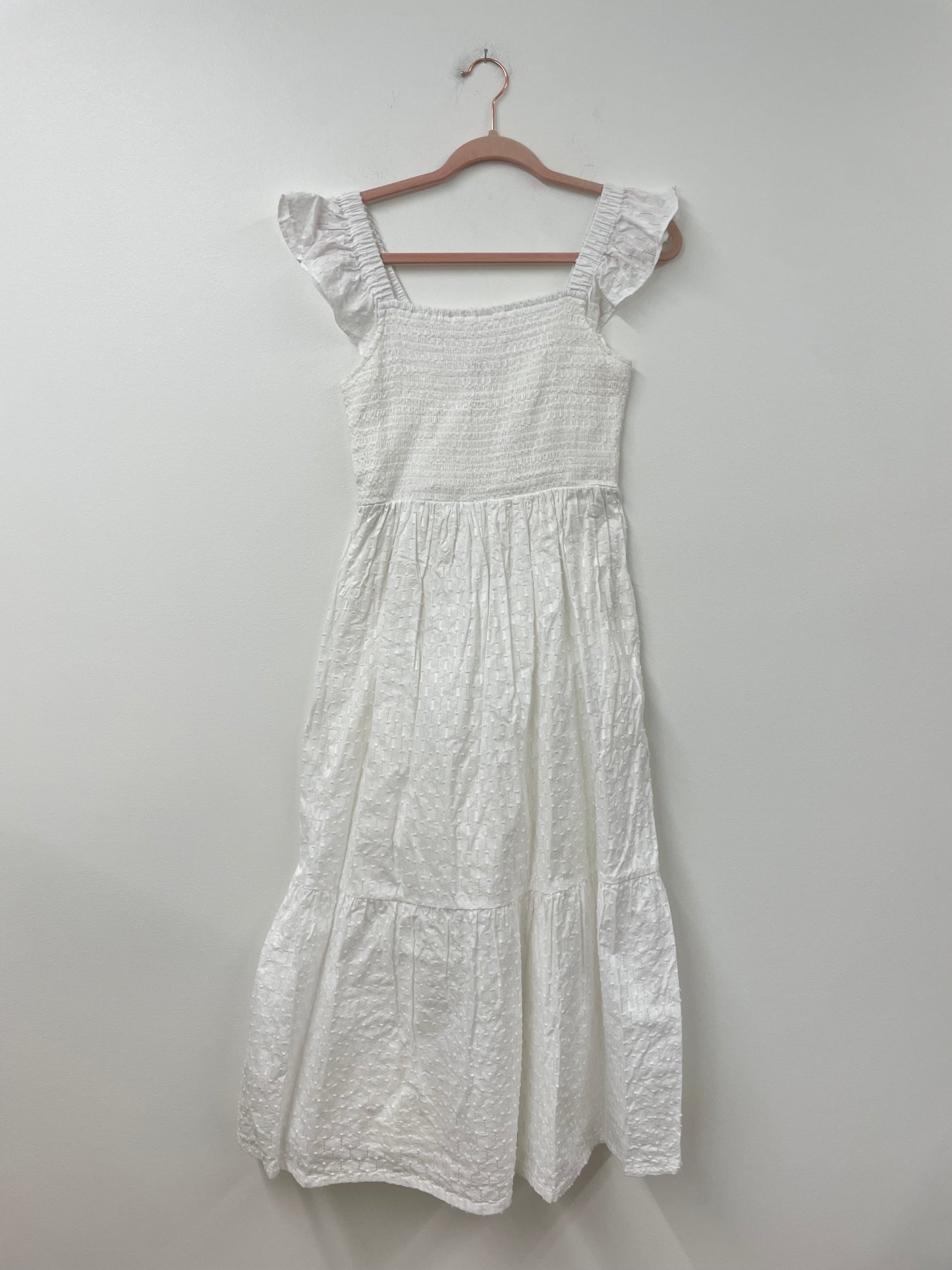 Loft smocked midi dress Size S /EUC