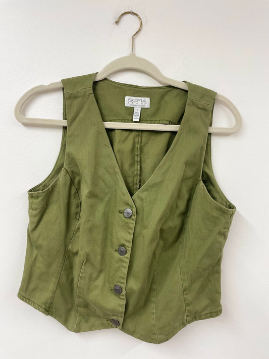 Sofia cropped vest Size S / EUC