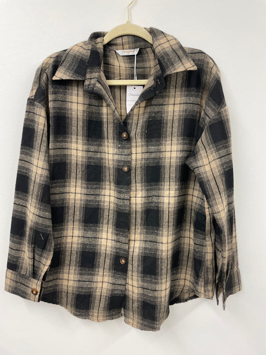 Fantaslook flannel  button up Size S / NWT