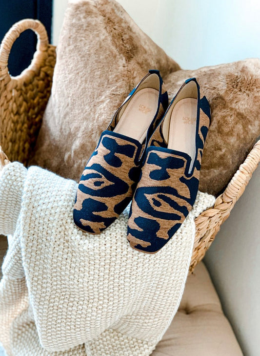 Louise et CIE animal print slip on loafers Size 7.5