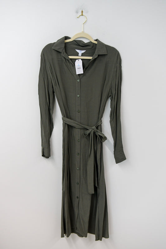 Time and Tru midi tie shirt dress Size S / NWT