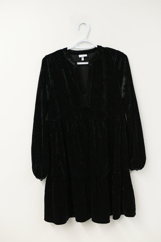 The Get velvet tiered mini dress Size S / EUC