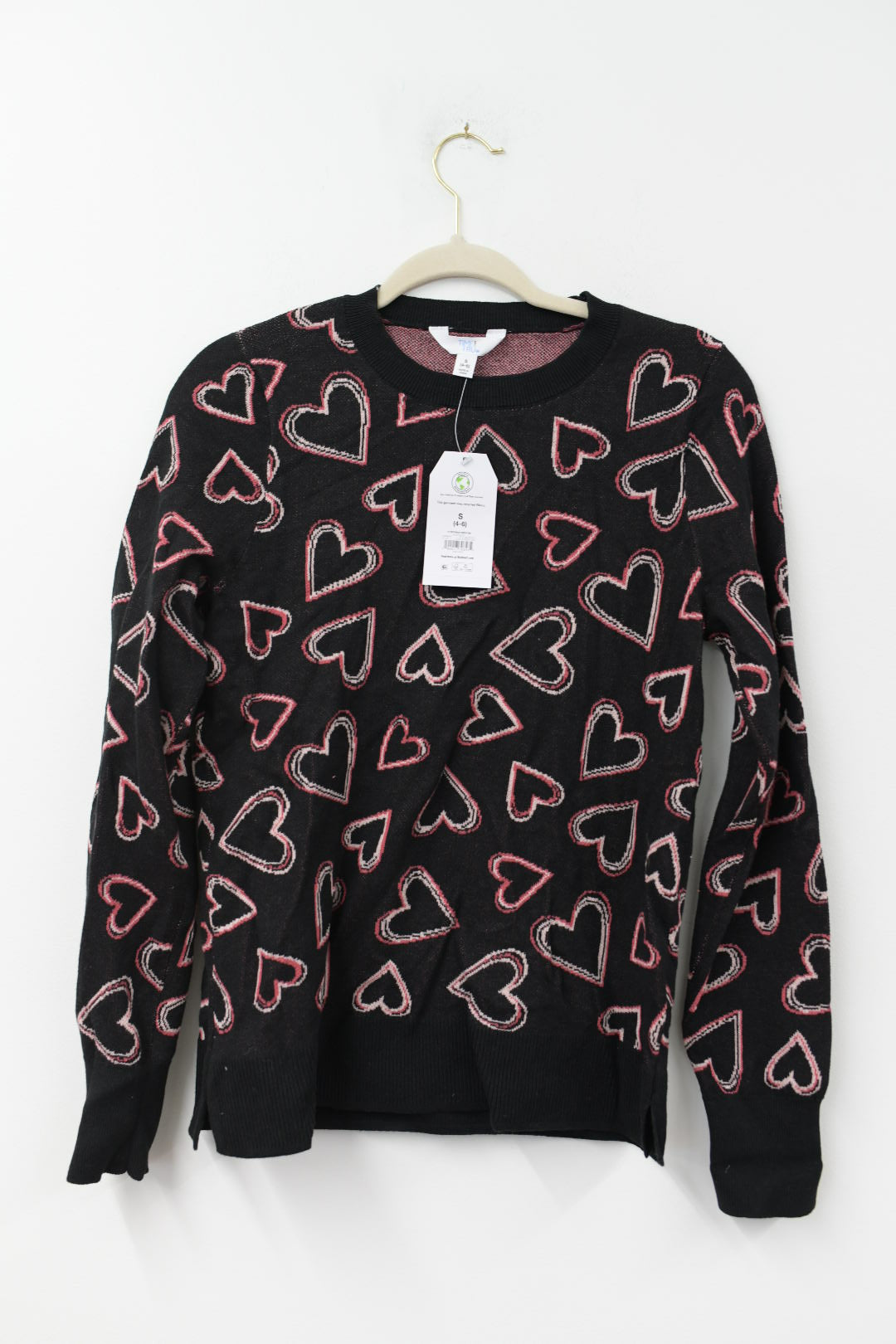 Time and Tru Valentine’s Day sweater Size M/ NWT
