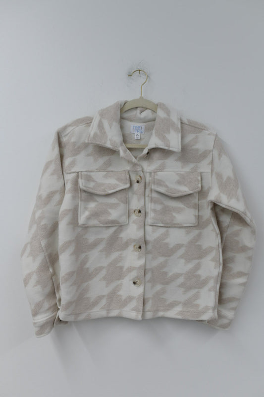 Time and Tru cropped fleece shacket Size XS / EUC