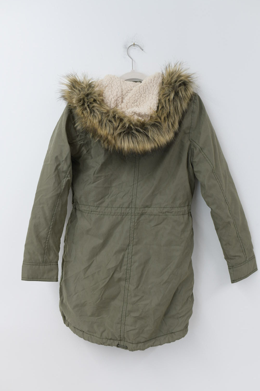 Abercrombie & Fitch faux fur hooded parka Size XS / EUC